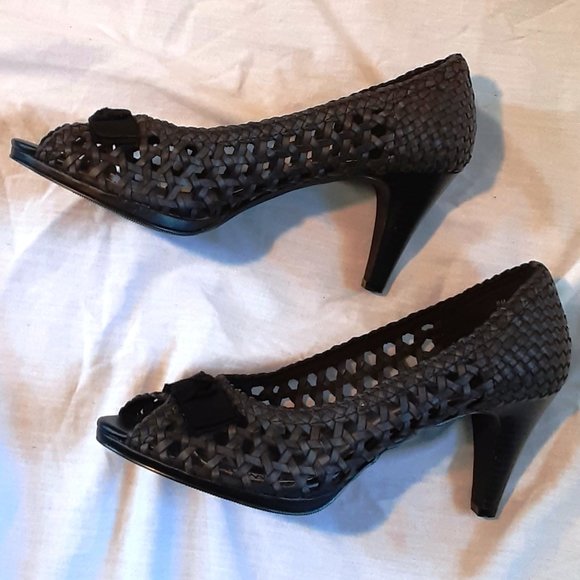 Bongo Vegan Open-Toed Heels NWOT - Picture 2 of 12